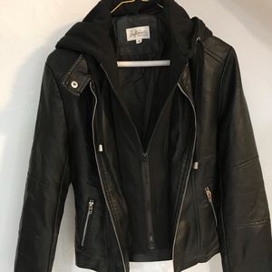Faux leather jacket